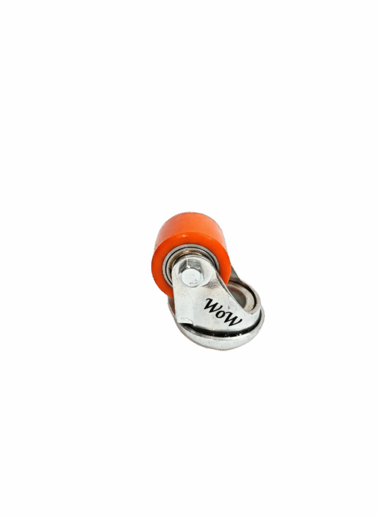 1.5" גלגל פסנתר חור מרכזי M10 פוליאוריטן כתום 110 ק"ג WoW