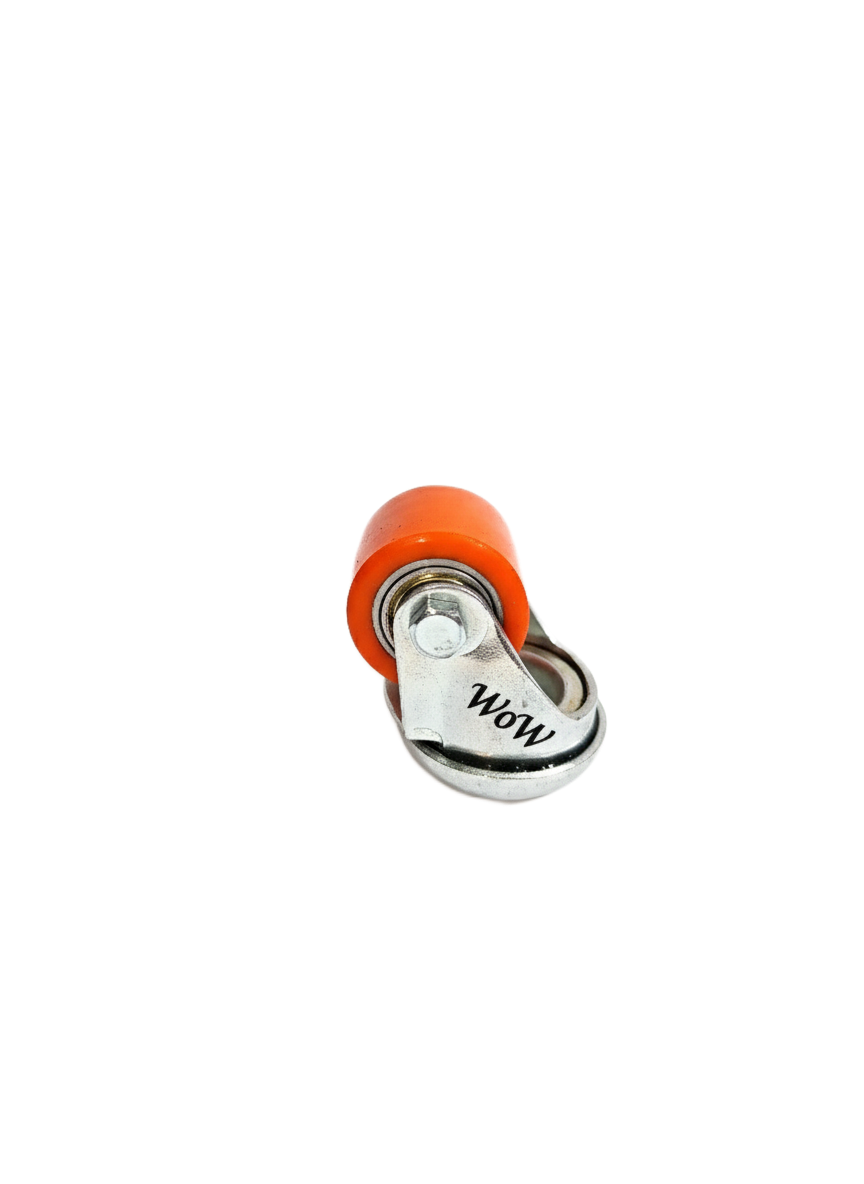 1.5" גלגל פסנתר חור מרכזי M10 פוליאוריטן כתום 110 ק"ג WoW