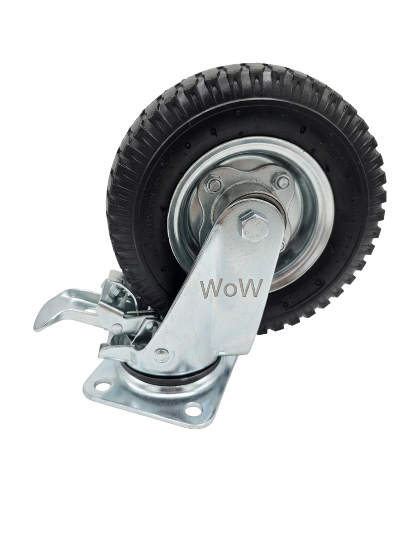 גלגל מוקצף מלא / אוויר פניאומטי פלטה מעצור 8" מזלג כחול עולם על גלגלים WoW World On Wheels