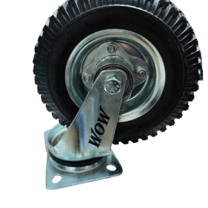 גלגל מוקצף מלא / אוויר פניאומטי פלטה מסתובבת 8" מזלג כחול עולם על גלגלים WoW World On Wheels