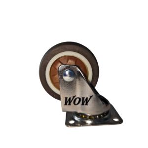 גלגל 2" ניקל פלטה מסתובב גומי TPE איכותי עולם על גלגלים WoW