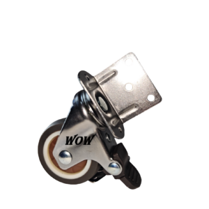 2" גומי חום מ.אטום ניקל זווית L מסתובב מעצור עולם על גלגלים WoW