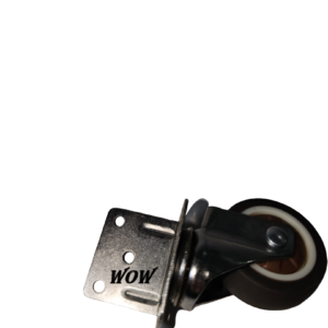 2" גומי חום מ.אטום ניקל זווית L מסתובב עולם על גלגלים WoW